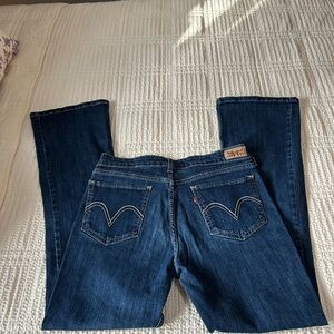 Levi's Women's Dark Blue Boot Leg Jeans